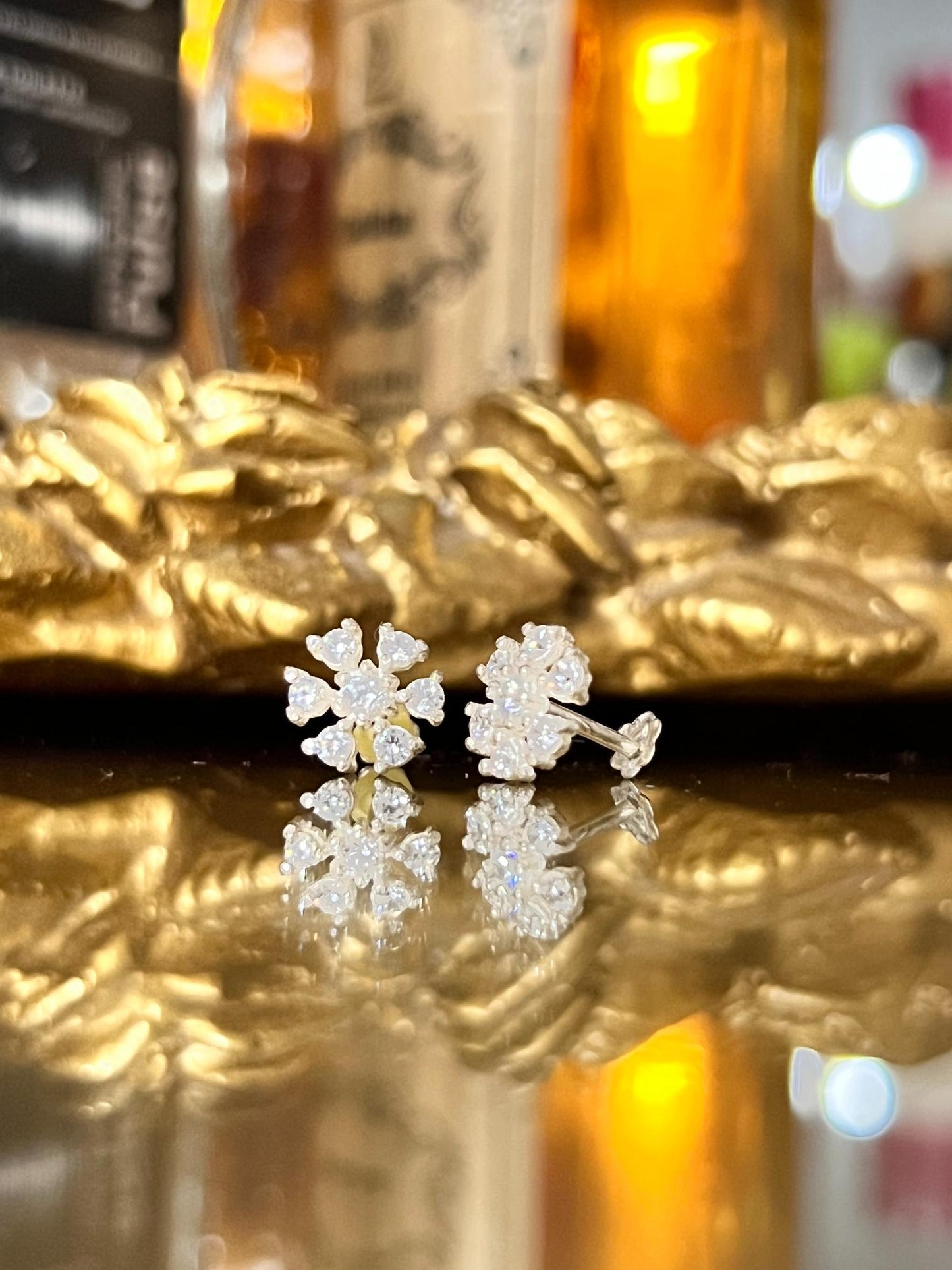 Flower Studs - Chandi (Silver) - Mairaj's Hub