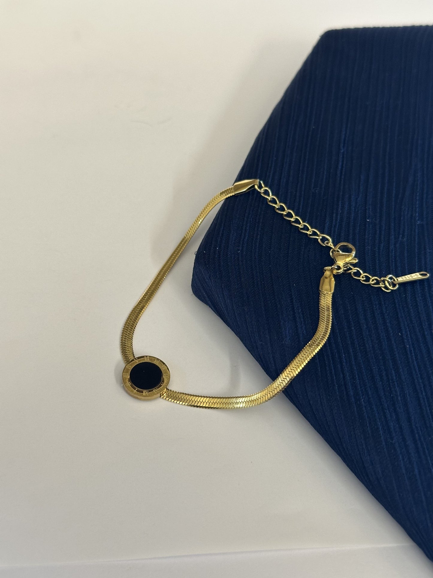 Roman Numeral Snake Bracelet - Stainless Steel - Mairaj's Hub