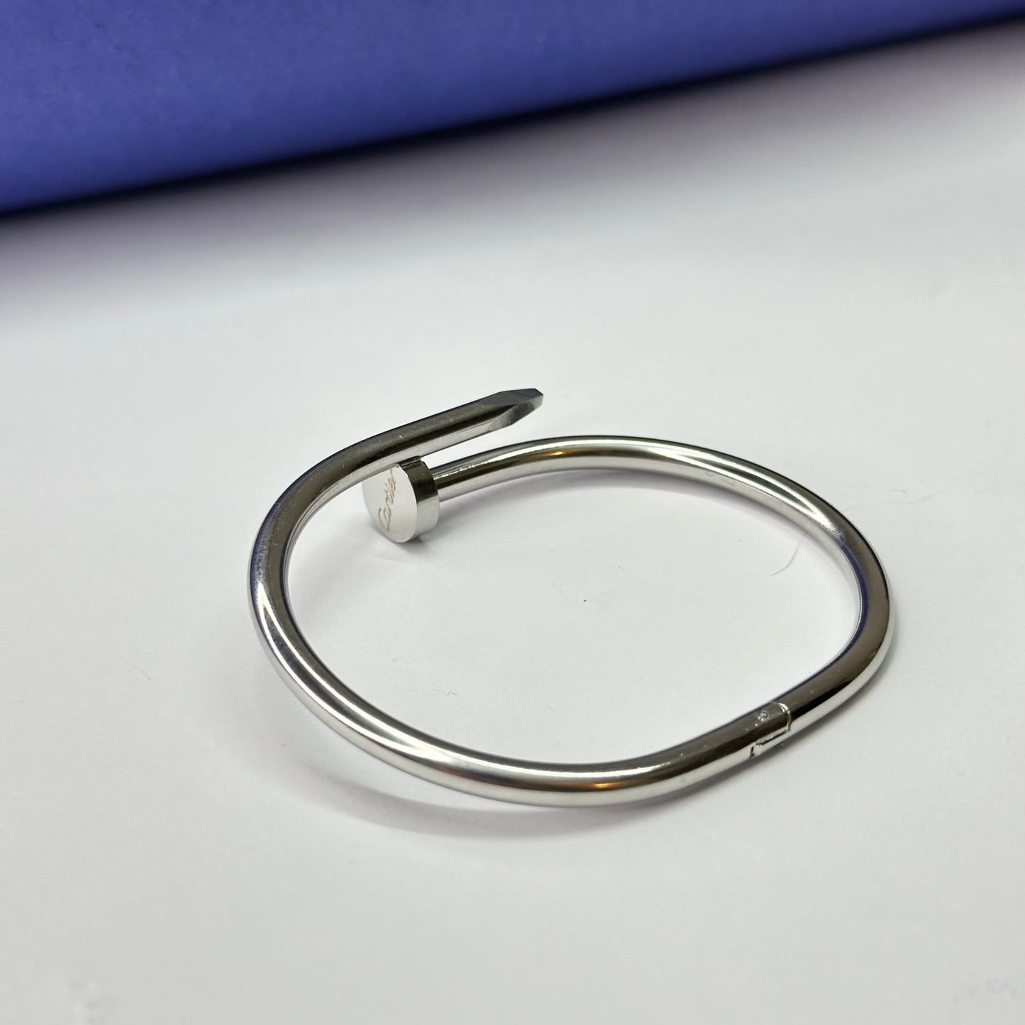 CRTR Nail Bangle Silver - Stainless Steel