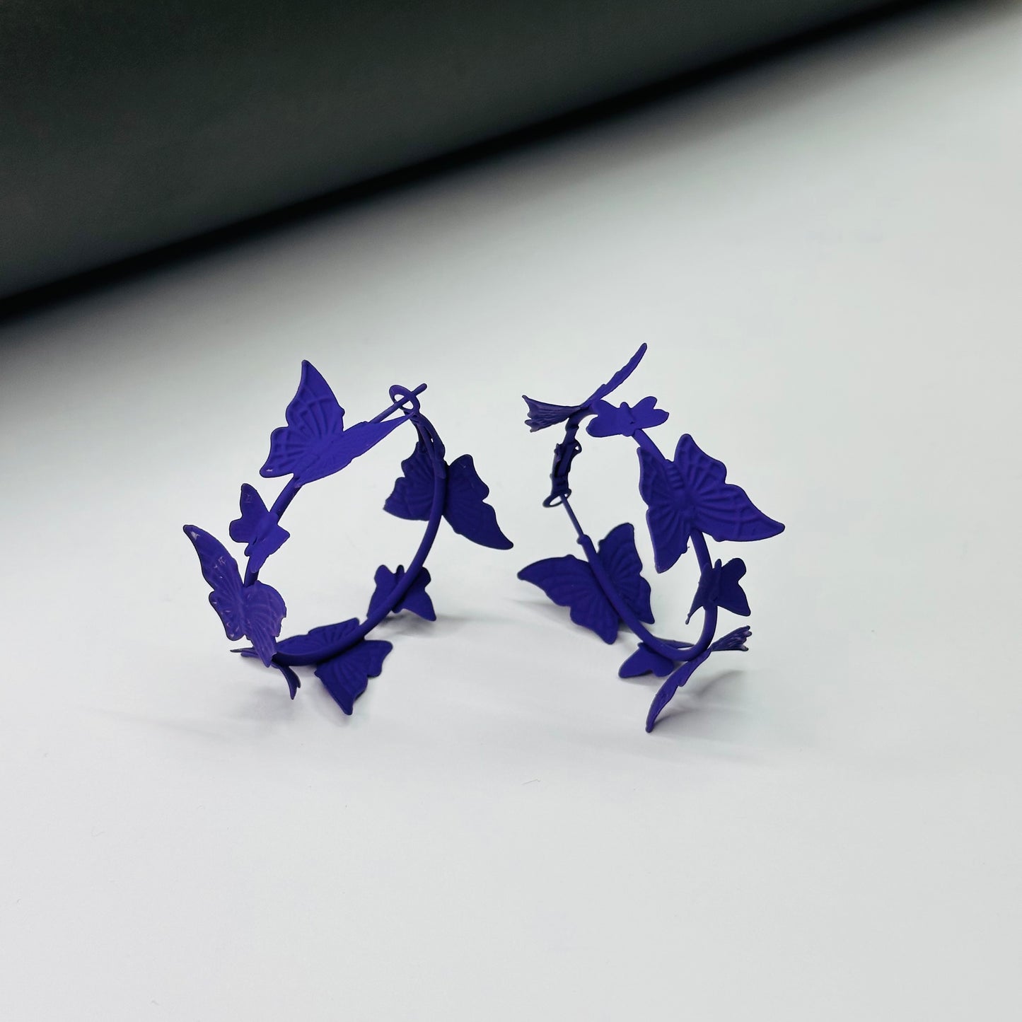 Butterfly Hoop Earrings