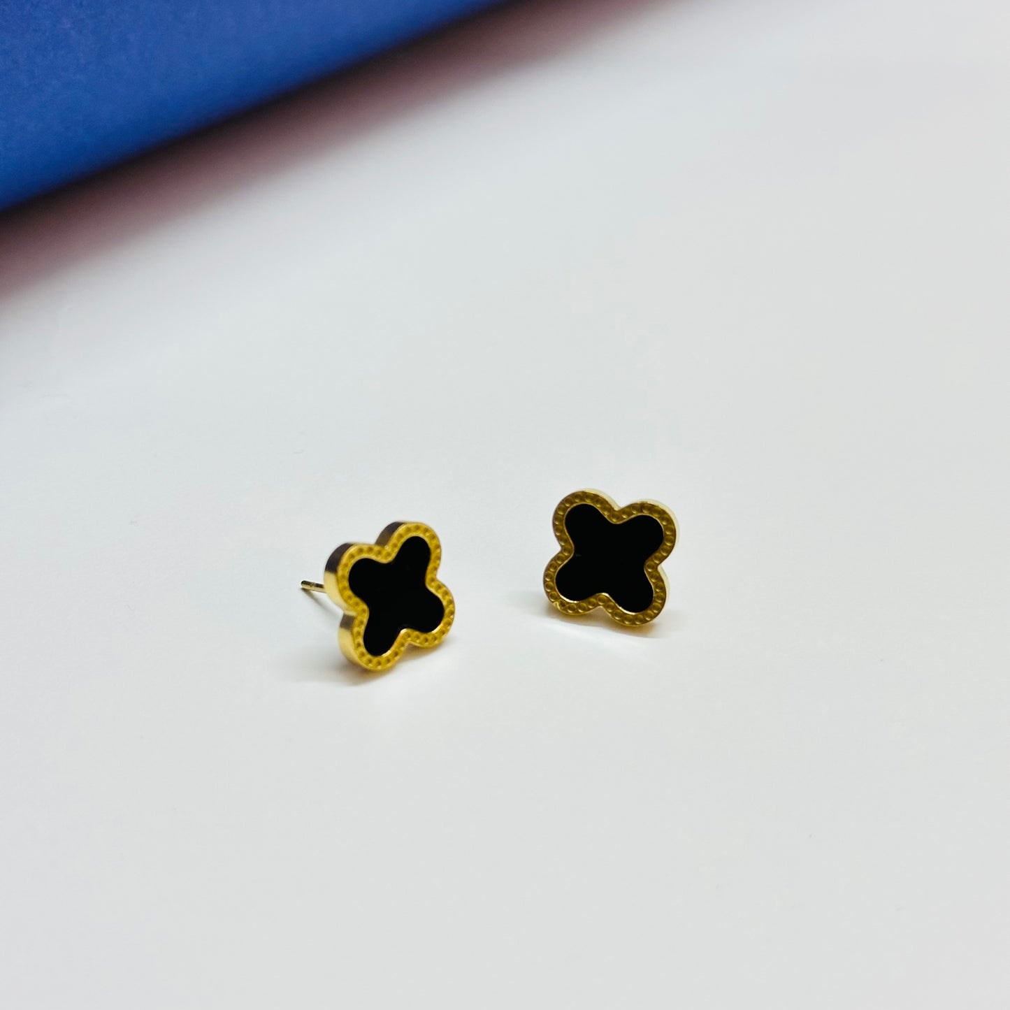 Multicolor Clover Earrings - Stainless Steel