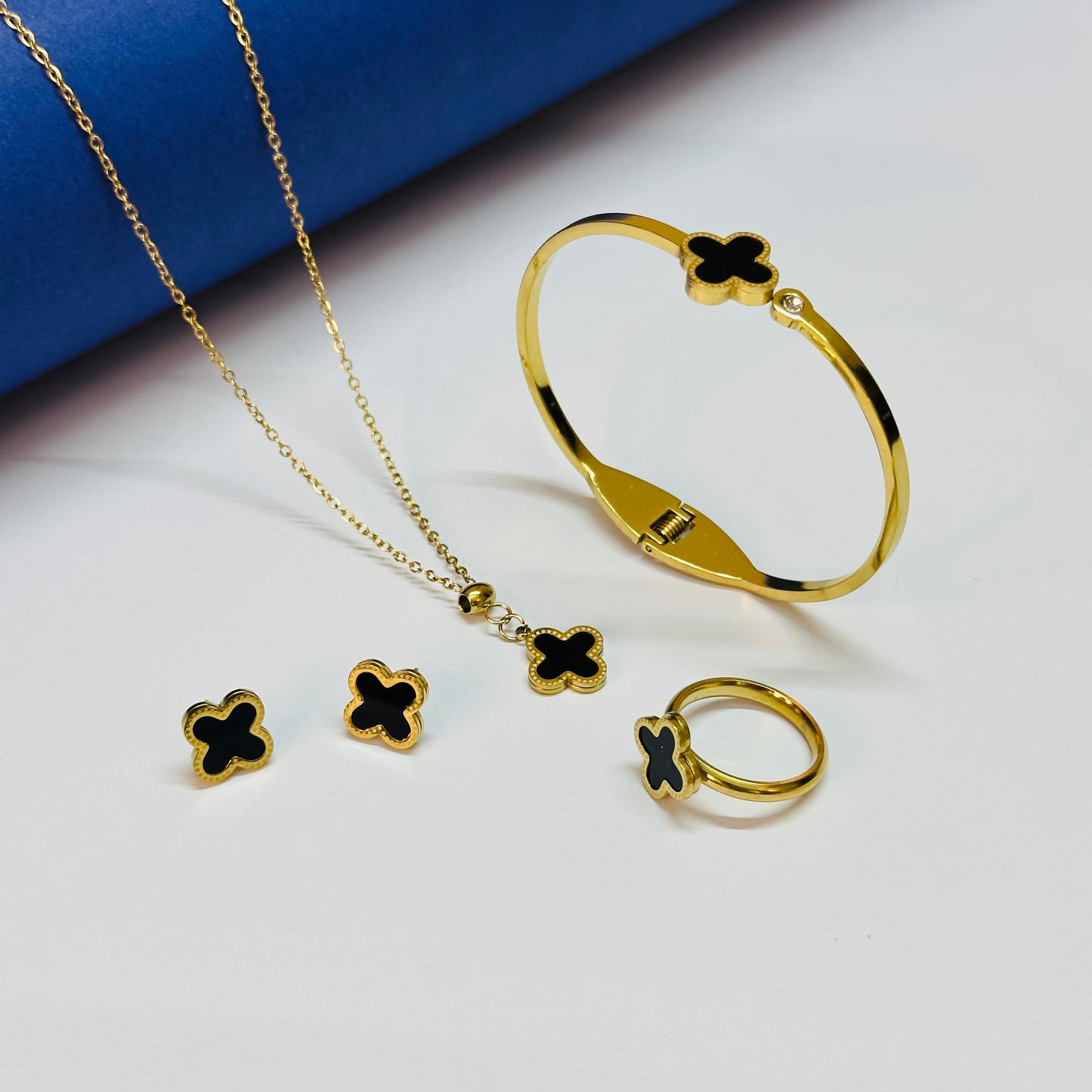 4 Pcs Clover Full Premium Set - Stainless Steel