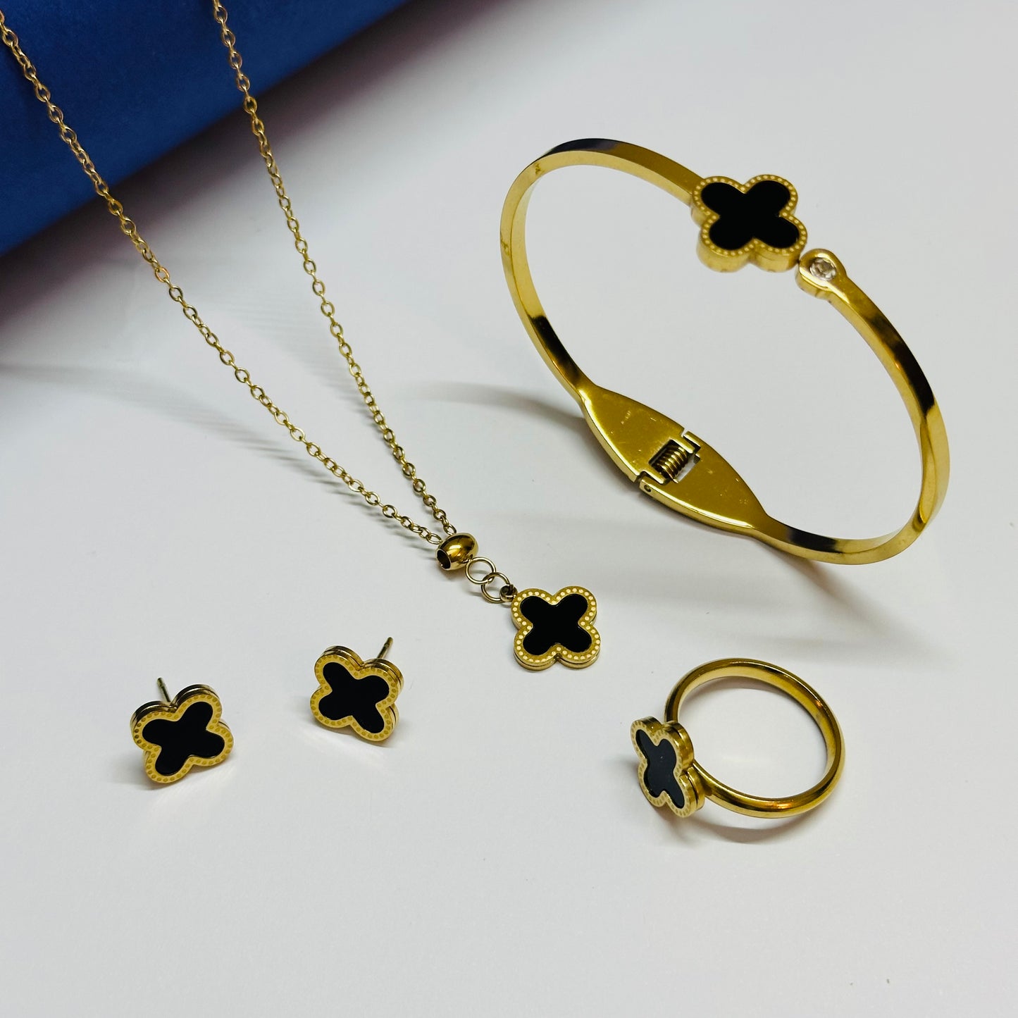 4 Pcs Clover Full Premium Set - Stainless Steel