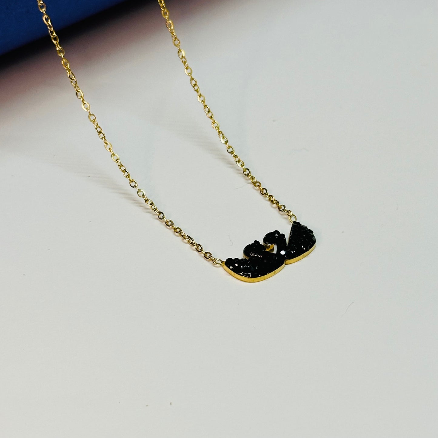 Double Swan Necklace - Stainless Steel