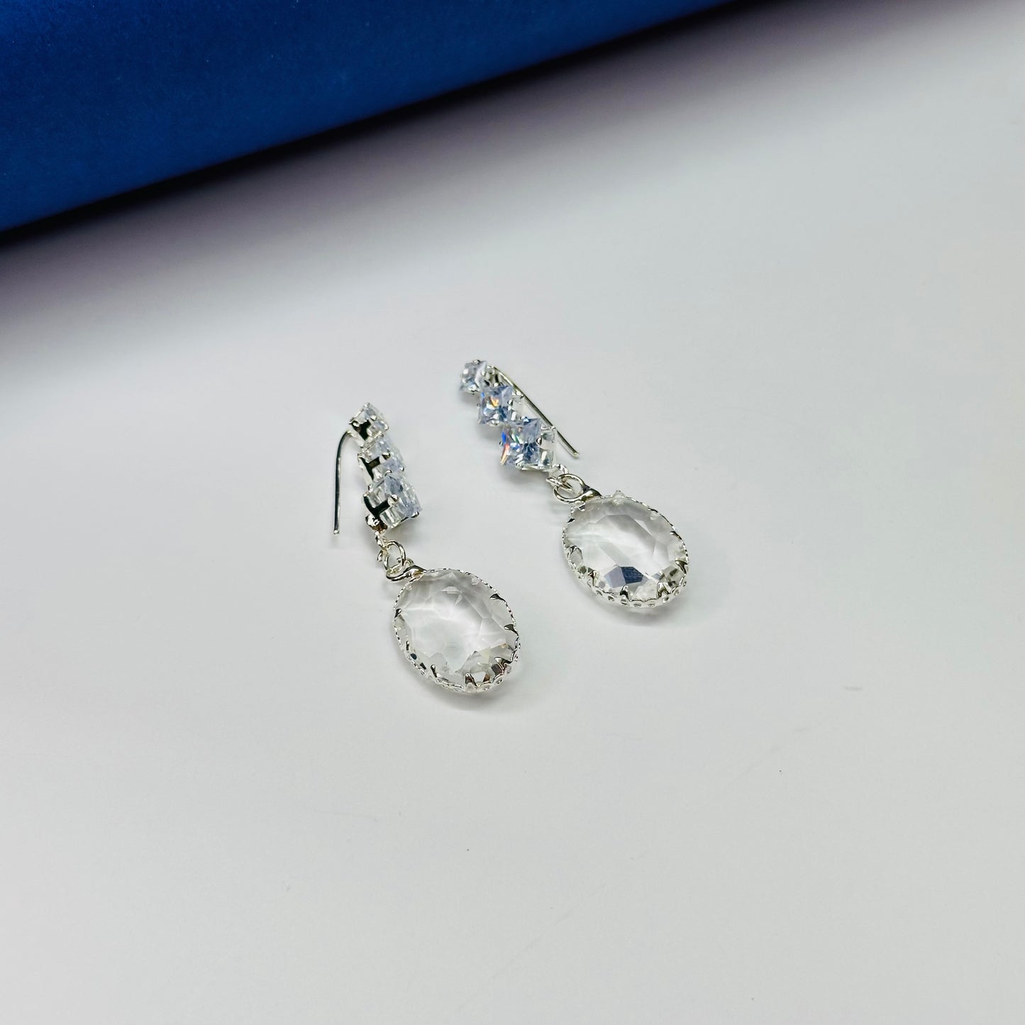 Rhinestone Water Drop Earrings