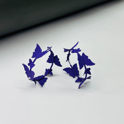 Butterfly Hoop Earrings