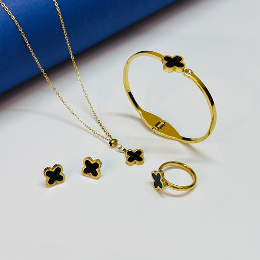 4 Pcs Clover Full Premium Set - Stainless Steel