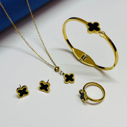 4 Pcs Clover Full Premium Set - Stainless Steel