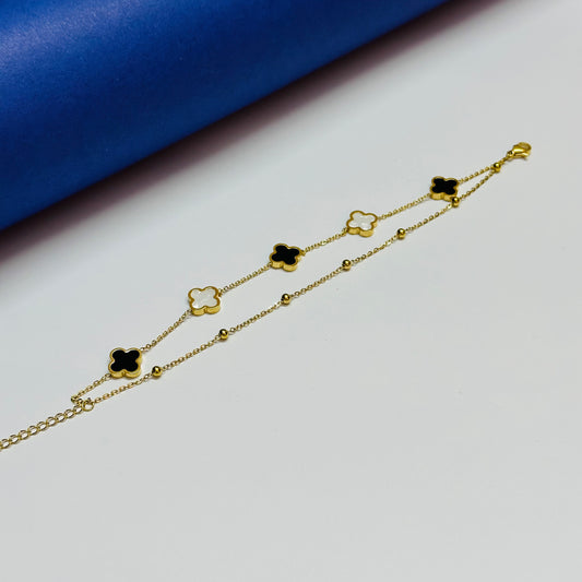 Clover Premium Bracelet Double Sided - Stainless Steel