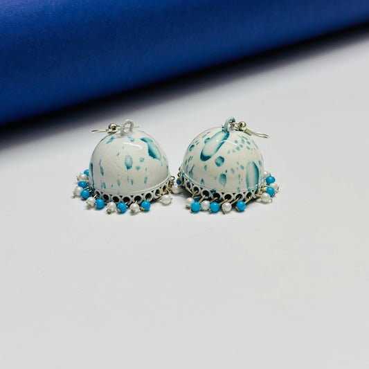Tribal Color Meenakari Jhumka