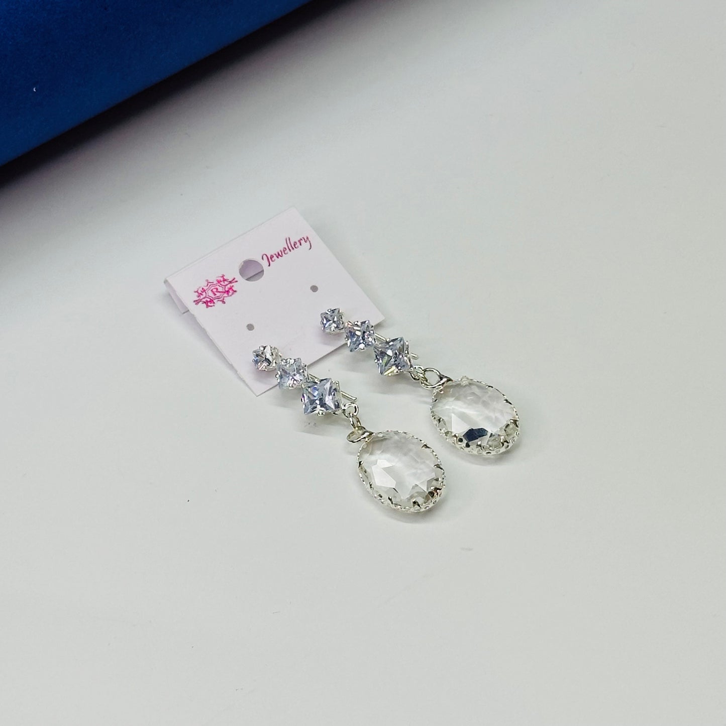 Rhinestone Water Drop Earrings